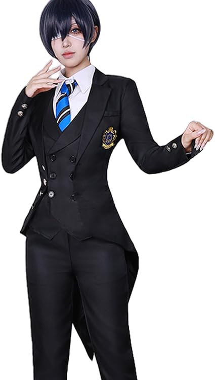 男性Sサイズ 黒執事 セバスチャン コスプレ衣装 Amazon.co.jp: shop2019黒執事 セバスチャン 燕尾服コスプレ衣装